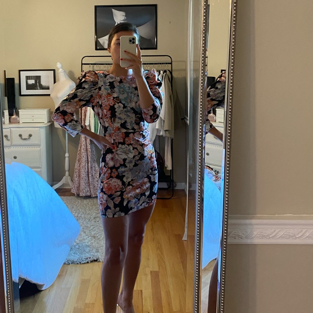 Zara print dress